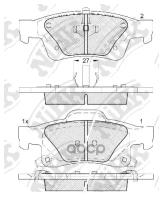 Колодки Зад. Jeep Grand Cherokee 10=> NiBK арт. PN0834