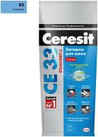 Затирка Ceresit CE 33 Comfort, 2 кг, 2 л, голубой 82