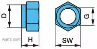 BPW 0252207412 Гайка стремянки