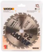 Пильный диск твердосплавный Worx WA5101, 24T TCT, 165х1,6х20 мм