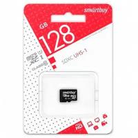 SmartBuy Карта памяти SmartBuy microSDXC Class 10 UHS-I U1 128 GB, чтение: 80 MB/s