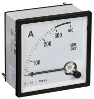 Амперметр щитовой IEK Э47 300А AC, аналоговый, кл. т. 1,5 | код. IPA10-6-0300-E | IEK ( 1шт. )