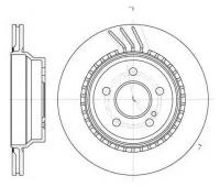 REMSA 676010 6760.10_диск тормозной задний! MB W211 2.0-5.0/4.0CDi 02