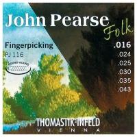 PJ116 John Pearse Комплект струн для акустической гитары, нейлон, 016-043, Thomastik