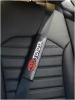Накладки на ремень безопасности Mashinokom, комплект 2 шт, с логотипом 