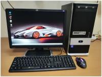 Компьютер для учебы и игр 4 ядра/GT-610/4GB/SSD-128/Монитор 19'