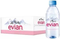 Вода минеральная природная столовая питьевая Evian негазированная, ПЭТ
