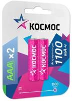 Аккумулятор AAA/R03 Ni-MH 1100мА. ч (блист.2шт) Космос KOCR03NIMH(1100MAH)