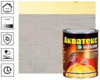 Масло натуральное для древесины Акватекс-Бальзам (0,75л) иней