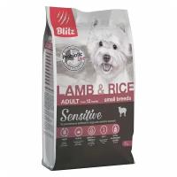 Blitz Sensitive Adult Small Breeds Lamb & Rice сухой корм для взрослых собак мелких пород, с ягненком и рисом - 7 кг
