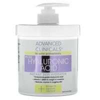 Advanced Clinicals, гиалуроновая кислота, мгновенное увлажнение кожи, 454 г