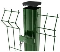 Столб заборный квадратный 40х40 мм (3м) зеленый / Столб заборный квадратный 40х40 мм (3м) зеленый