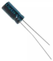 Capacitor / Конденсатор электролитический 4,7x63 (5x11) TK Jamicon 105C