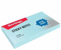 Стикеры (самоклеящийся блок) Berlingo Ultra Sticky, 125x75мм, голубой пастель, 100 листов (LSn_39302)