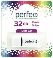 Флешка 32GB USB2 Perfeo C02 White