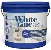 Краска водно-дисперсионная White Line фасадная укрывистая матовая белый 4.5 л 7 кг