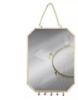 Queen fair Зеркало настенное «Геометрия», зеркальная поверхность 14,2 ? 19,3 см, цвет золотистый