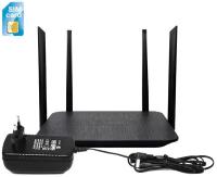 4G маршрутизатор с СИМ картой HD ком С80(4G)-Черн (O49485G3) и 4G-lte модемом - Wi-Fi 3G/4G/LTE роутер с модемом. Роутер с 4g модемом