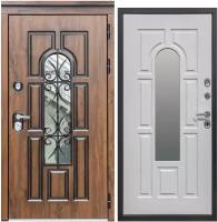Дверь входная металлическая DIVA ДХ-32 2050x960 Правая Дуб темный - Альберо браш грей, тепло-шумоизоляция, антикоррозийная защита для квартиры и дома