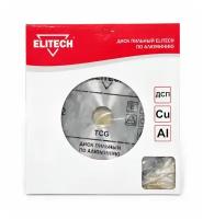 ELITECH 1820.116600 Диск пильный, далюминия, ф216х30 100зуб