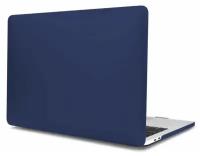 Чехол накладка для ноутбука Apple Macbook Pro 14 дюймов M1 2021 A2442 матовый темно-синий