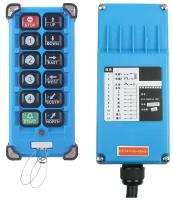 Промышленный дистанционный 8-канальный регулятор / пульт F21-E2B для подъемного крана / лебедки, 380V, UHF 868 mhz 1 передатчик + 1 приемник (У)