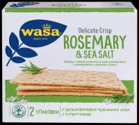 Хлебцы WASA пшенич.тонкие Delicate Crisp Rosemary&sea salt к/п 190г