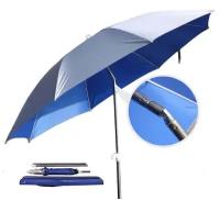 Зонт для рыбалки / пляжный - усиленная солнцезащита с сребристым покрытием, вентиляция, наклон - диаметр 160см - алюминиевый каркас