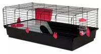 Клетка для кроликов и морских свинок VOLTREGA (536), черная, 100х55х39см (Испания)