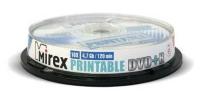 Диск DVD+R Mirex 4.7 Gb, 16x, Cake Box (10), Ink Printable (10/300)