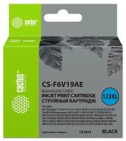 Картридж cactus CS-F6V19AE для HP DeskJet 1110/1111/1112/2130, 123XL (F6V19AE), 480 стр, черный