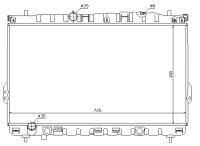 NISSENS 67032 Радиатор HYUNDAI TRAJET 2,0-2,7 99-