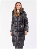 NortFolk / Куртка женская зимняя пуховик / Пальто женское зимнее цвет антрацит размер 44