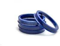 Центровочные кольца для дисков автомобильные, проставки колесные, высококачественный пластик, 67,1х56,6 DARK BLUE 4 шт