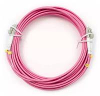 товар Cabeus FOP-50-OM4-LC-LC-5m Коммутационный шнур оптический Tight Buffer, Duplex LC LC UPC UPC, OM4 50 125, LSZH, O 3мм, 5м, цвет: розовый