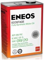 Масло моторное ENEOS Ecostage, синтетическое, 0W-20, SN, 4 л