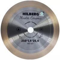 Диск алмазный отрезной 250*25,4 Hilberg Master Сeramic HM507