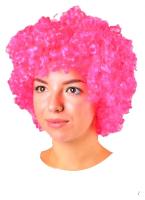 Карнавальный парик кудрявый, Розовый