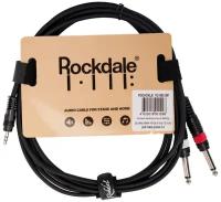 ROCKDALE XC-002-3M Готовый компонентный кабель, разъёмы stereo mini jack папа x 2 mono jack папа длина 3 м