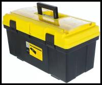 Ящик для инструмента 300х310х590 мм, пластик, цвет чёрно-жёлтый
