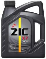 Синтетическое моторное масло ZIC X7 5W-40, 4 л 162662