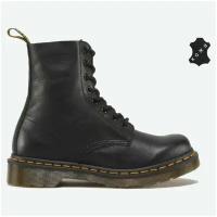 Кожаные женские ботинки Dr. Martens 1460 Pascal Virginia STANDARD 13512006 черные (40)