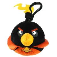 Мягкая игрушка-брелок 'Черная космическая злая птичка' (Angry Birds Space - Black Bird), 8 cм, 92677-BK