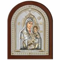 Икона Божией Матери Вифлеемская 85240, 15х19 см, 1 шт., цвет: серебристый