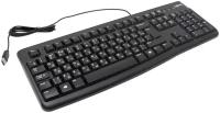 Клавиатура Logitech Keyboard K120 EER Black USB черный, русская