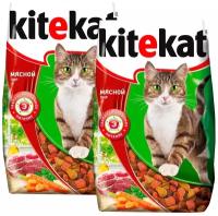 KITEKAT мясной ПИР для взрослых кошек (15 + 15 кг)