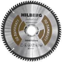 Диск пильный по ламинату 210*80*30mm HILBERG HL210