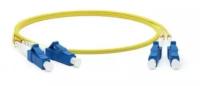 Hyperline Патч-корд Hyperline FC-D2-504-LC/PR-LC/PR-H-1M-LSZH-MG волоконно-оптический (шнур) MM 50/125(OM4), LC-LC, duplex, 10G/40G, LSZH, 1 м