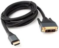 Кабель HDMI-DVI Cablexpert, 4K, 19M/19M, 1.8м, single link, пакет