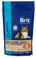 Корм сухой BRIT 3кг для собак с чувствительным пищеварением с бараниной и индейкой Premium Dog Sensitive